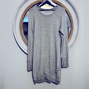 Athleta Sweatshirt Dress, Heather Gray, Size M